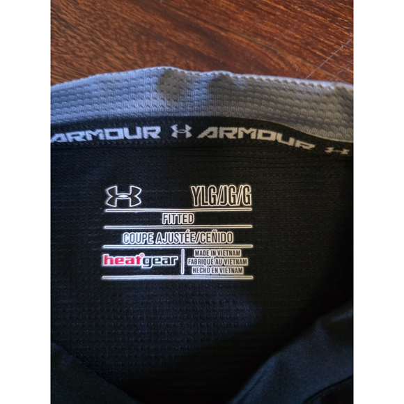 Under Armour Black Sleeveless shirt size Youth Large - Picture 2 of 3